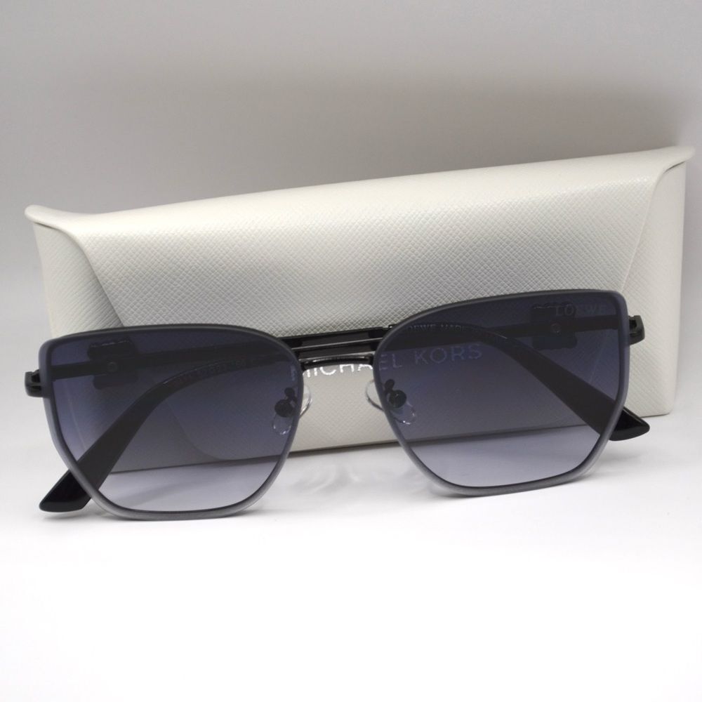 Loewe Women’s Sunglasses | Black Metal Frame | Blue/Gray Gradient Lenses - Picture 6 of 16